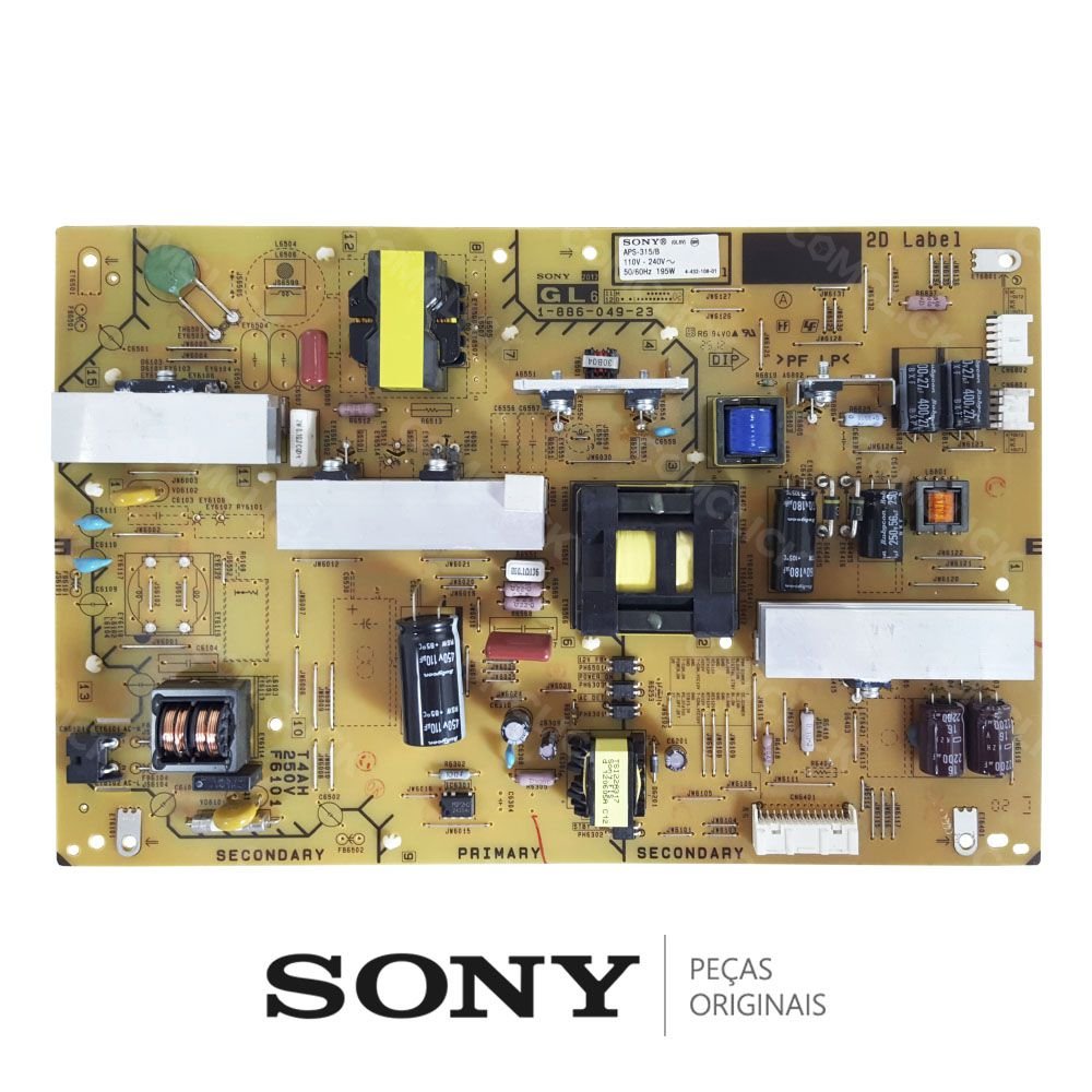 Placa Fonte 1-886-049-23 para TV Sony KDL-46HX755