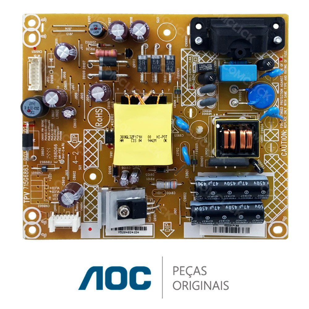 Placa Fonte 715G6863-P01-001-002M TV AOC LE32D1452