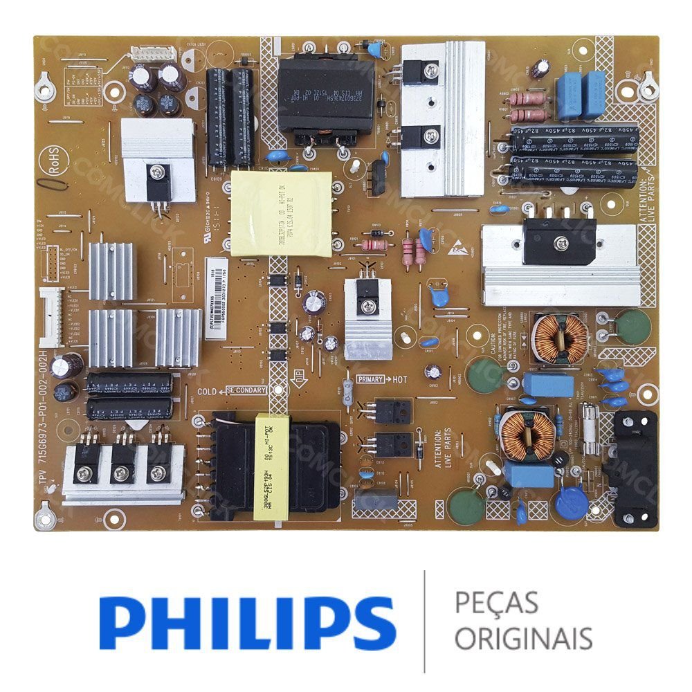 Placa Fonte 715G6973-P01-002-002H TV Philips 55PFG5100