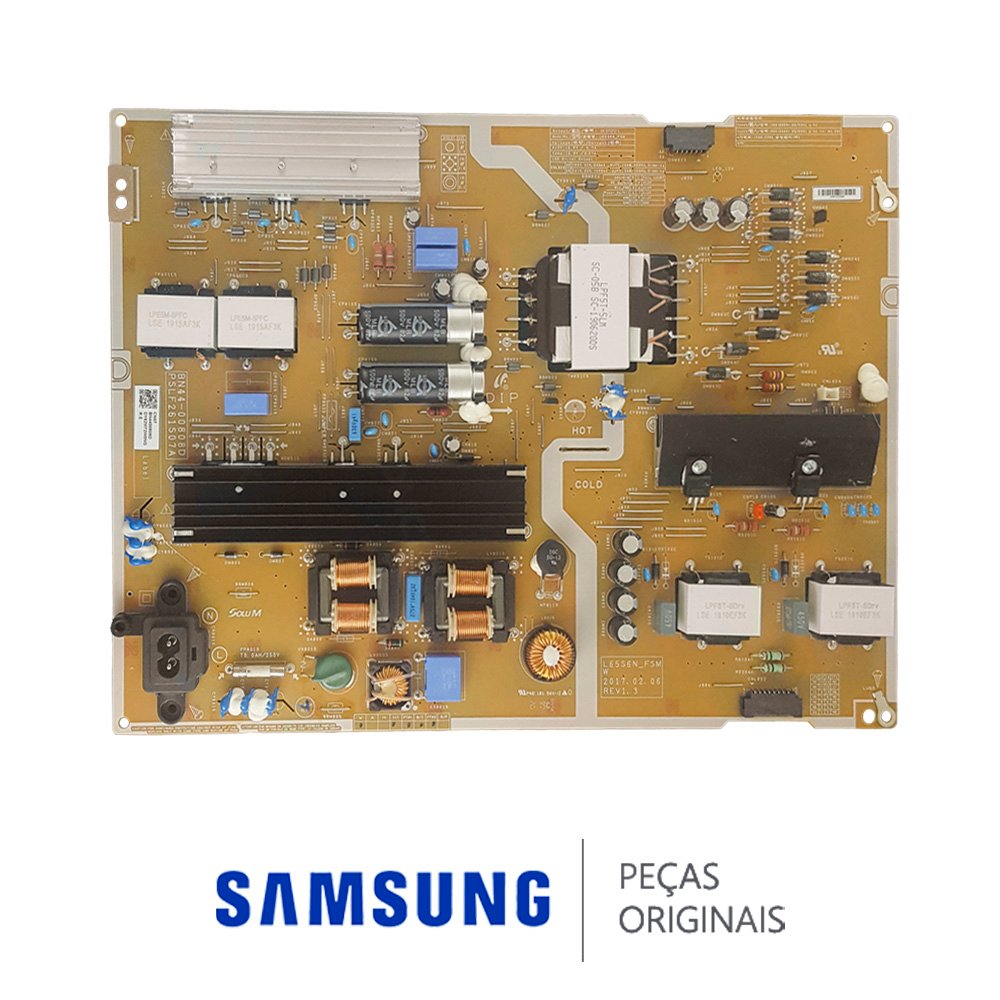 Placa Fonte BN44-00808D TV Samsung HG65NF690UF UN60KU6000G UN65MU6100G