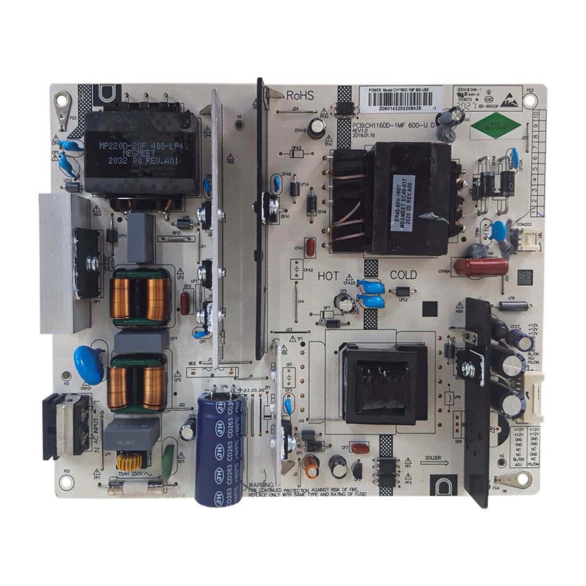 Placa Fonte CH1160D-1MF TV Philco PTV50G70SBL PTV50G71AGBLS PTV55G71AGBLS