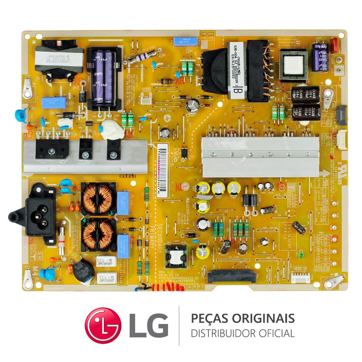 Placa Fonte EAY63788701 TV LG 49UF6750 49UF7700 49UF8500