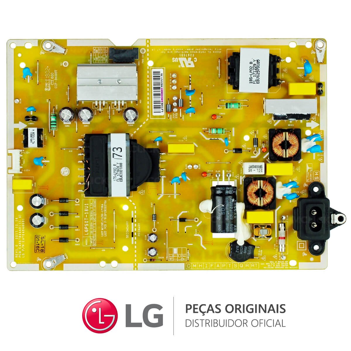 Placa Fonte EAY64948601 TV LG 50UK6510PSF 50UK6520PSA