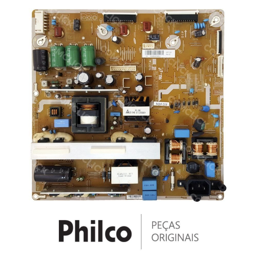 Placa Fonte P43HF-DSM / 43FHV_XM TV Philco PH43C21P