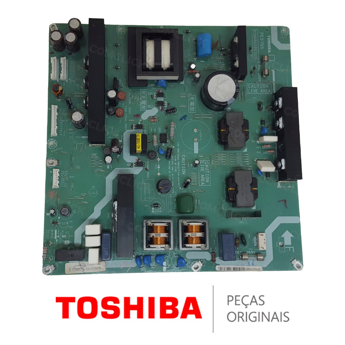 Placa Fonte PE0755 V28A00100301 TV Semp Toshiba 42XV600LACDA (SEMINOVO)