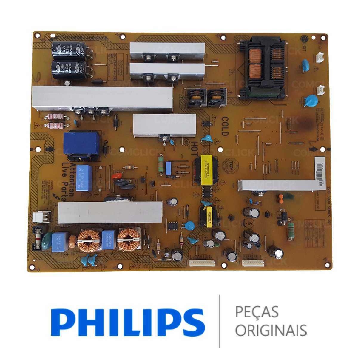 Placa Fonte PLHE-P986A GL-IPB40-FHD-LOW TV Philips 40PFL3605D/78 40PFL3606D/78 40PFL3805D/78