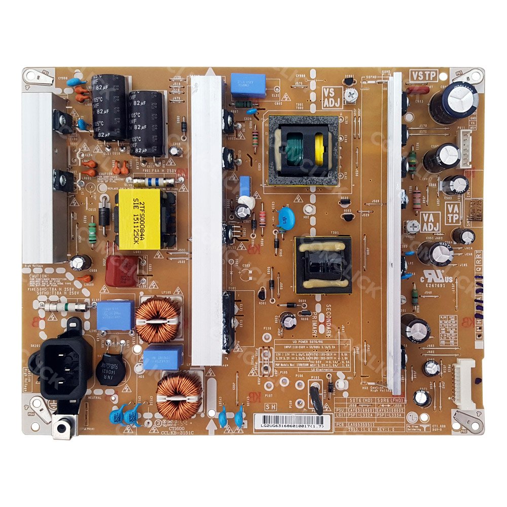 Placa Fonte PSPI-L332A / PSPI-L333A EAX65359511 / EAY63168601 TV LG 50PB560B, 50PB650B, 50PB690B