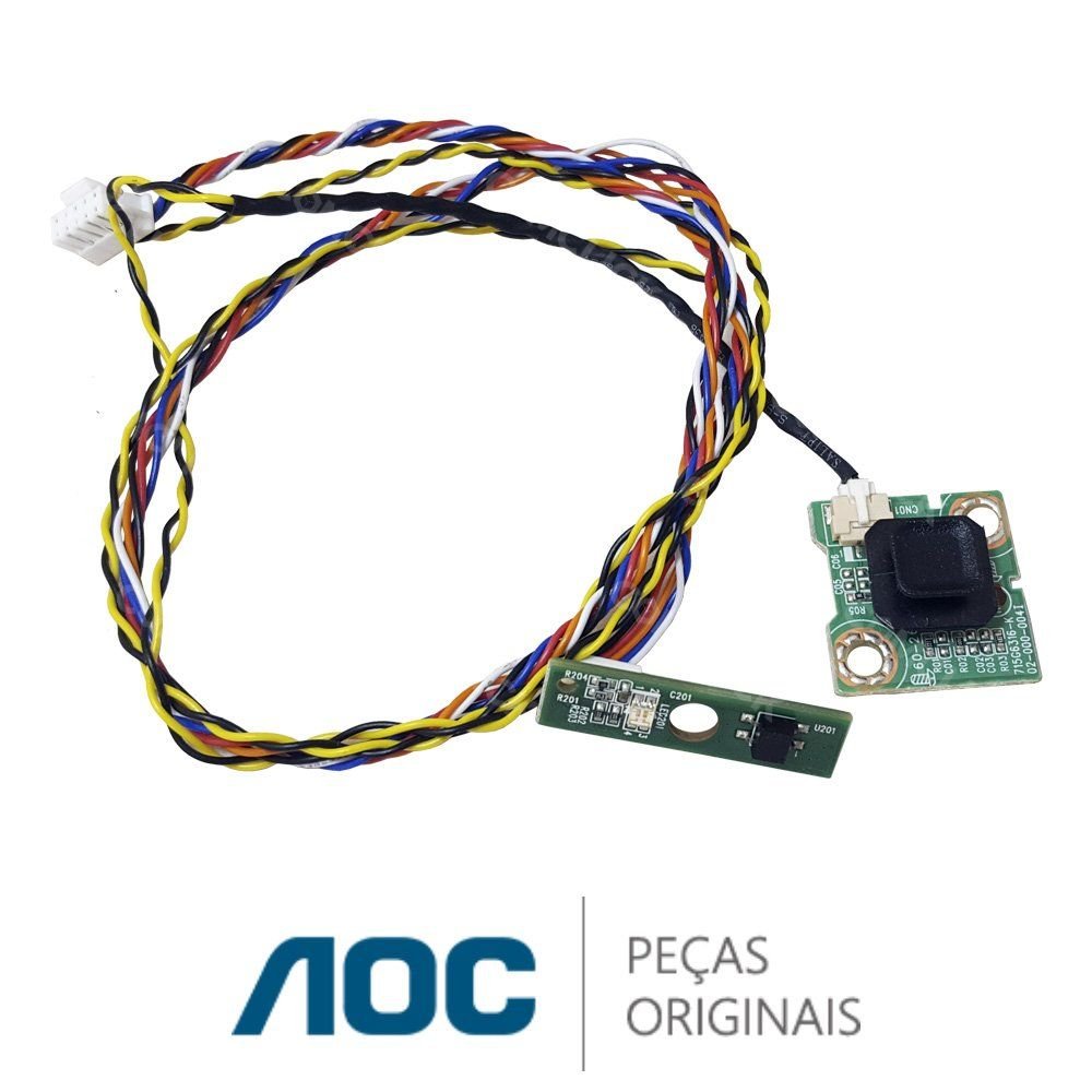 Placa Função 715G6316-K02-000-004I + Placa IR / Receptora do Controle Remoto TV AOC LE32D1352