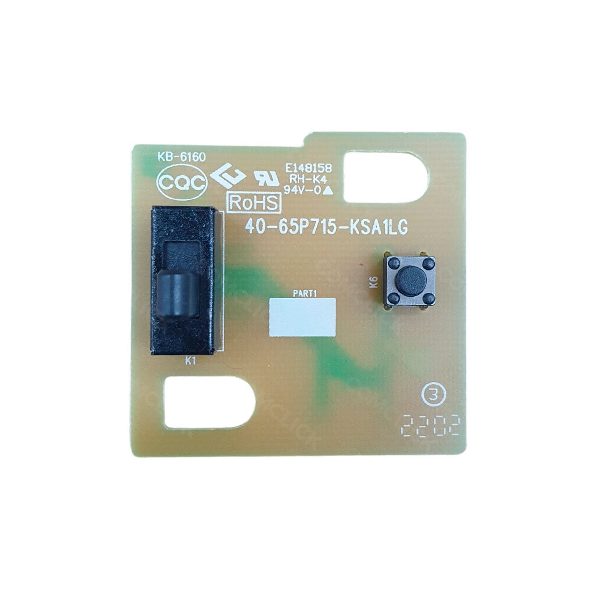 Placa Função Botão Power TV TCL 40-65P715-KSA1LG 55P725