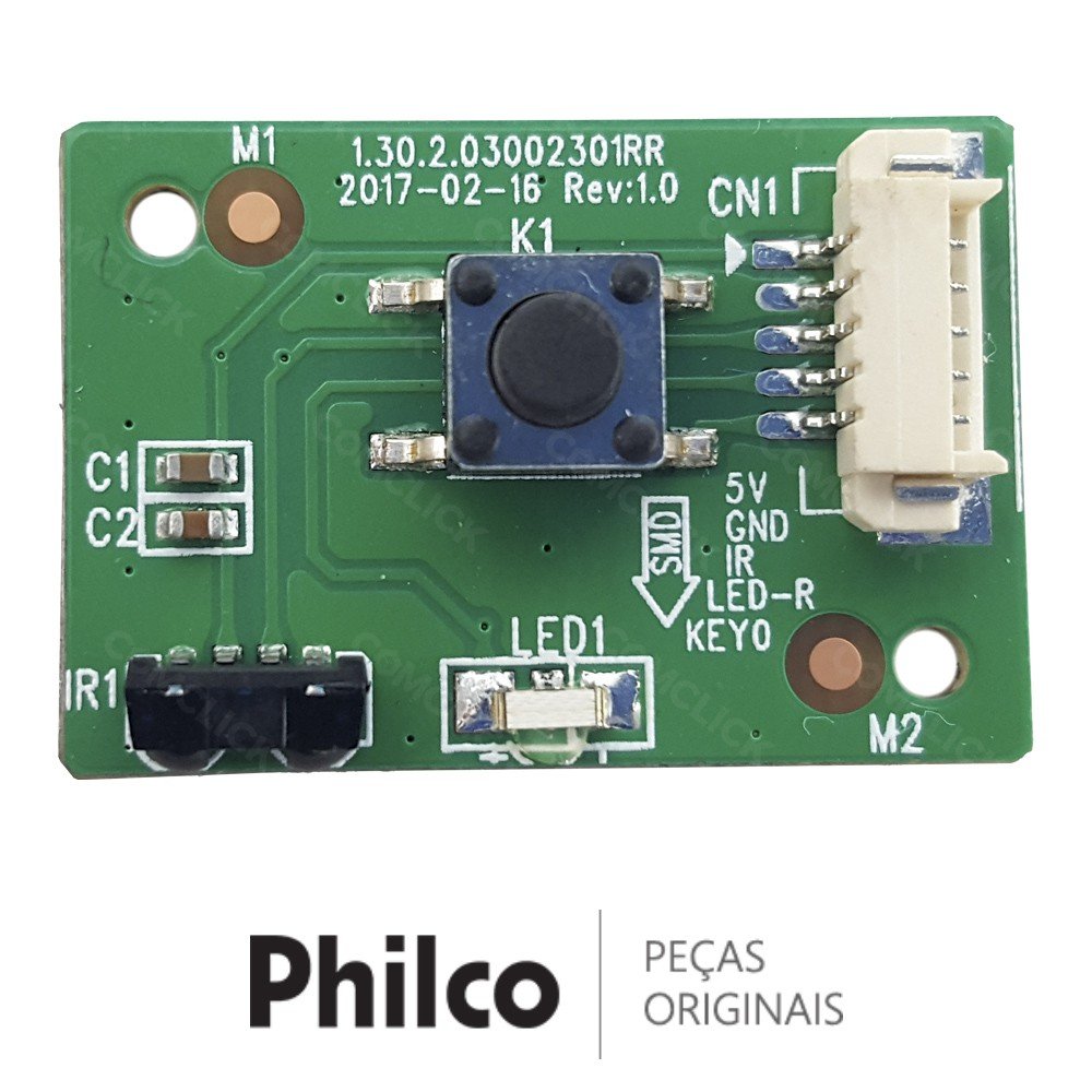 Placa IR / Botão Power (Liga / Desliga) TV Philco PH55A16DSGWA PTV65A16SA
