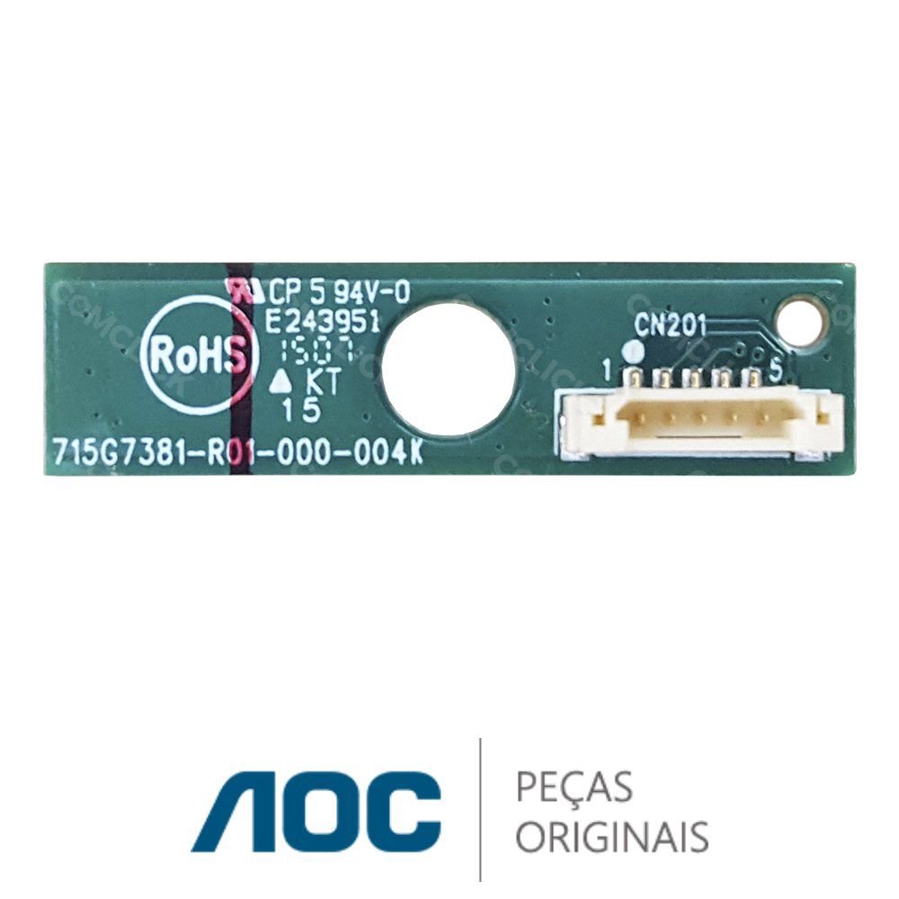 Placa IR / Receptora do Controle Remoto 715G6316-K02-000-004I TV AOC LE50D1452