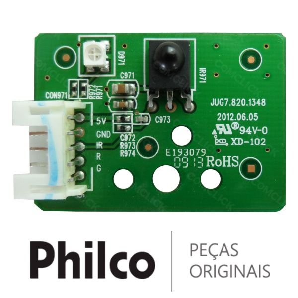 Placa IR / Receptora do Controle Remoto JUG7.820.1348 para TV Philco PH50A30PSG