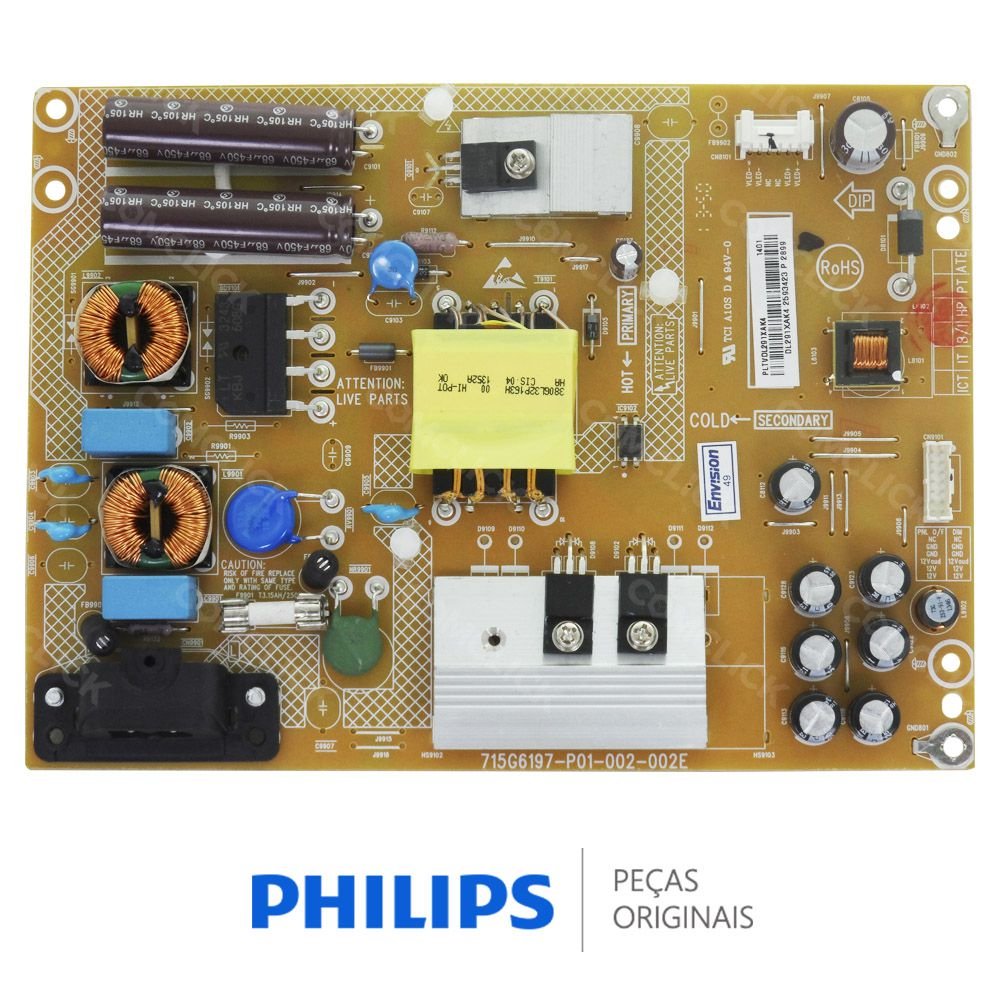 Placa PCI Fonte para TV Philips 32PFG5509/78, 32PHG5509/78