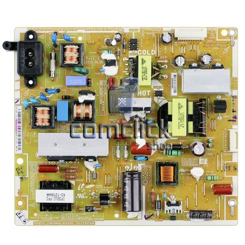 Placa PCI Fonte PD46CV1_CSM, PSLF930C para TV Samsung UN40EH6030GXZD, UN46EH6030GXZD