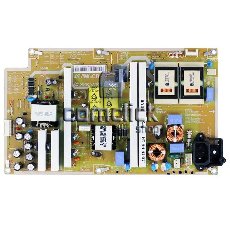 Placa PCI Fonte PSIV231510A  para TV Samsung LN40C530F1M, LN40C550J1M, LN40C630K1M, LN40C650L1M