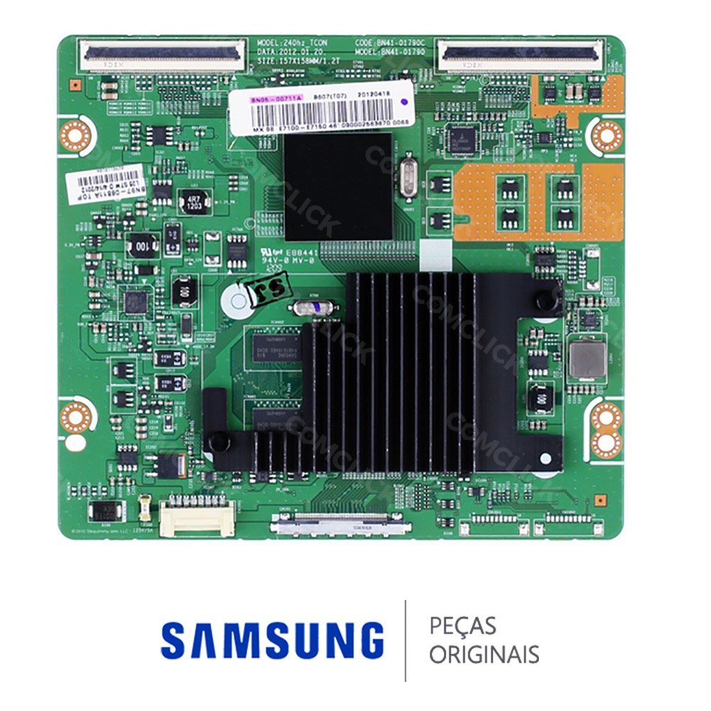 Placa PCI T-CON LSJ460HQ02-E / LTJ460HQ10-V para TV Samsung LH46UEAPLGVL, UN46ES7000G, UN46ES8000G