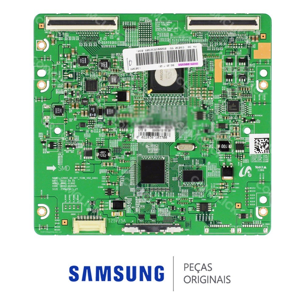Placa PCI T-CON para TV e Monitor LFD Samsung ME55C-G e UN55EH6030G