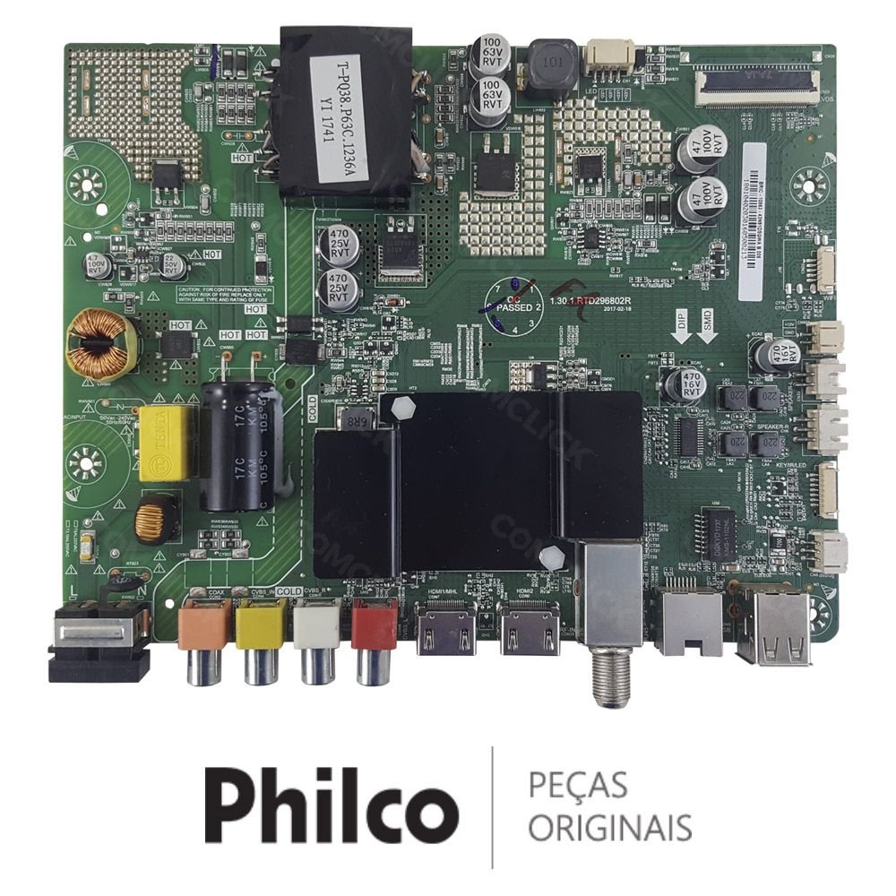 Placa Principal 1.30.1.RTD296802R TV Philco PH43N91DSGWA