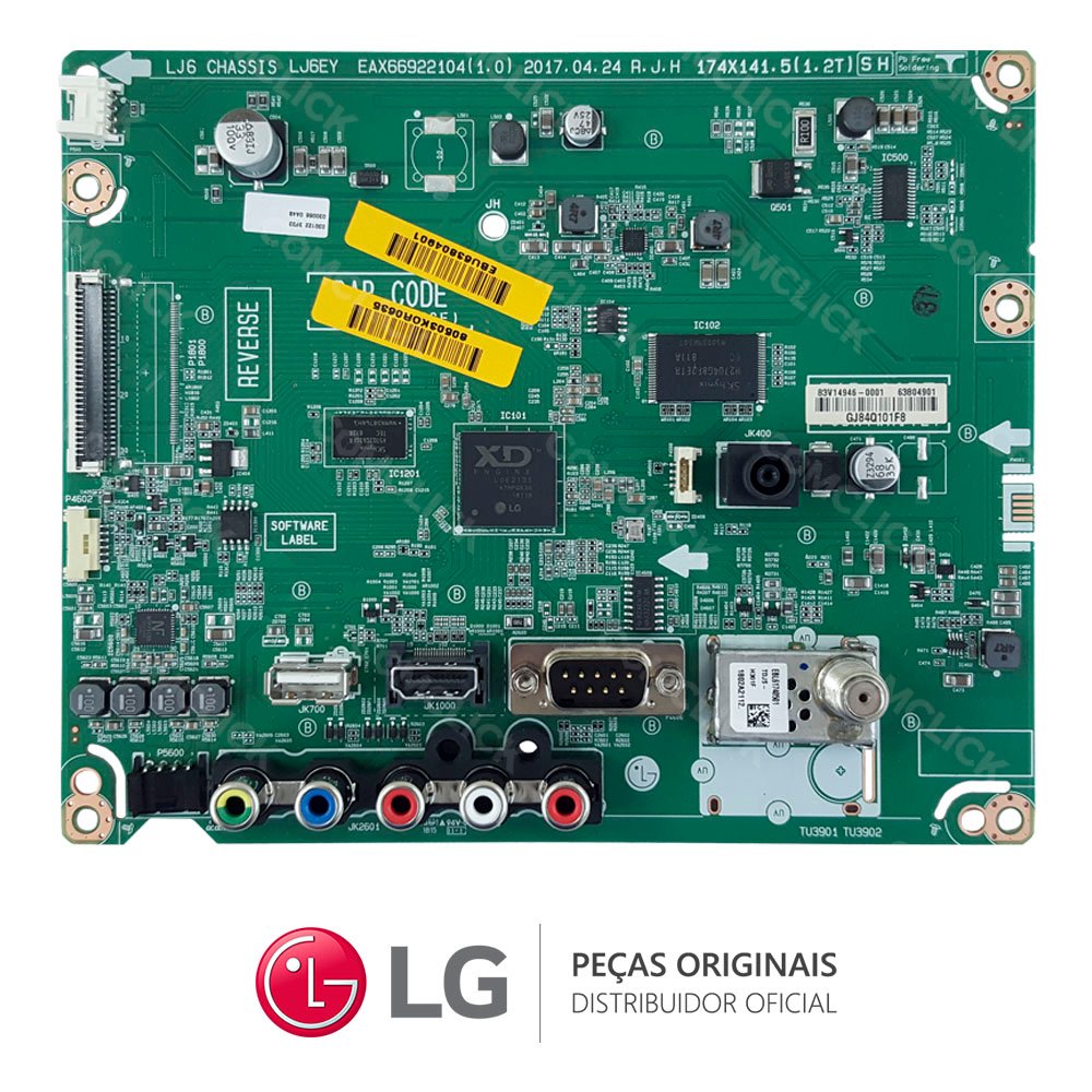 Placa Principal EAX66922104 / EBU63804901 TV LG 32LW300C