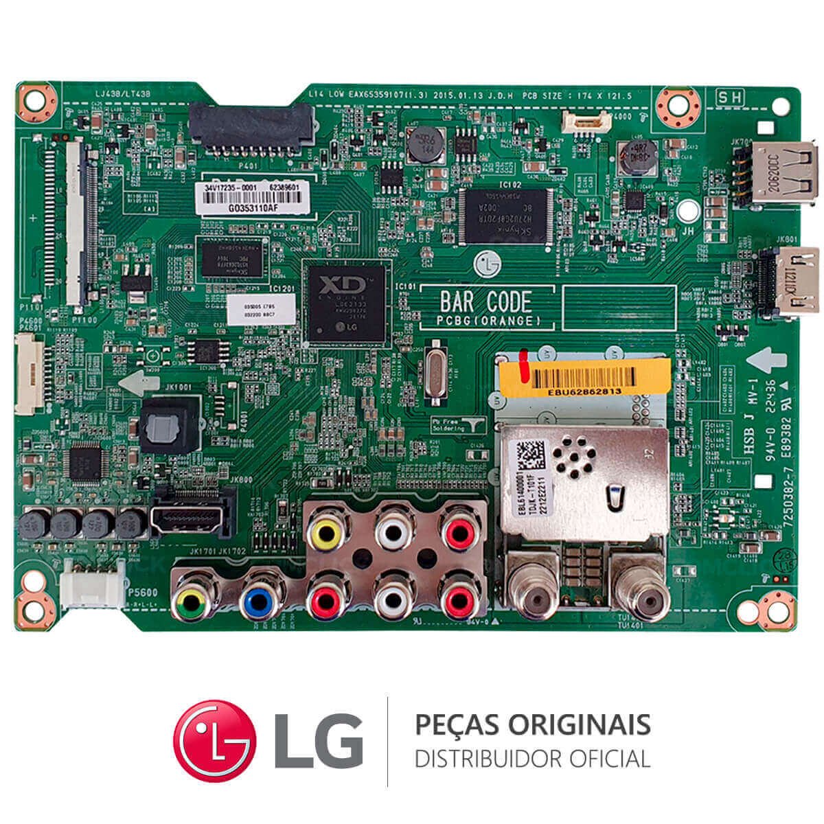 Placa Principal EBU62862813 EBT62956801 TV LG 55LB6200