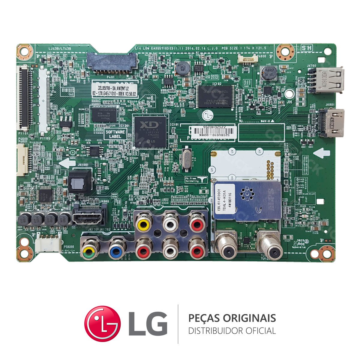 Placa Principal LJ43B EAX65710303 (1.1) / EBU62829701 TV LG 32LB550B-SD.AWZWTJZ