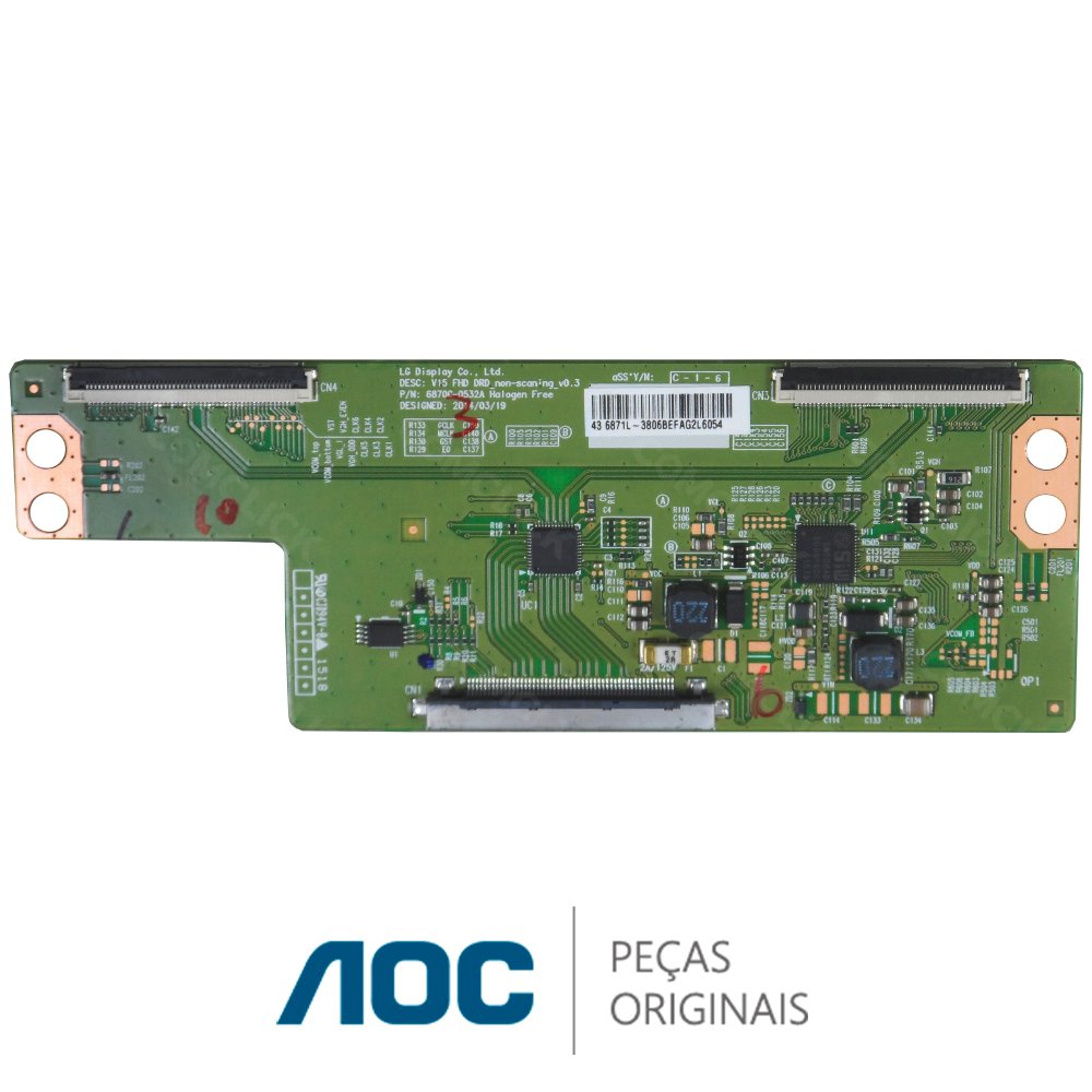 Placa T-con 6870C-0532A TV AOC LE43D1452